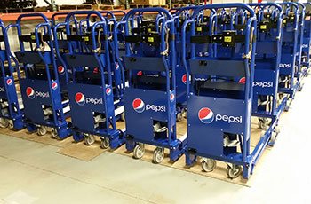 Pepsi Cola delivery Carts - manufactured by GHI Laser using CNC Mandrel Tube Bender equipment